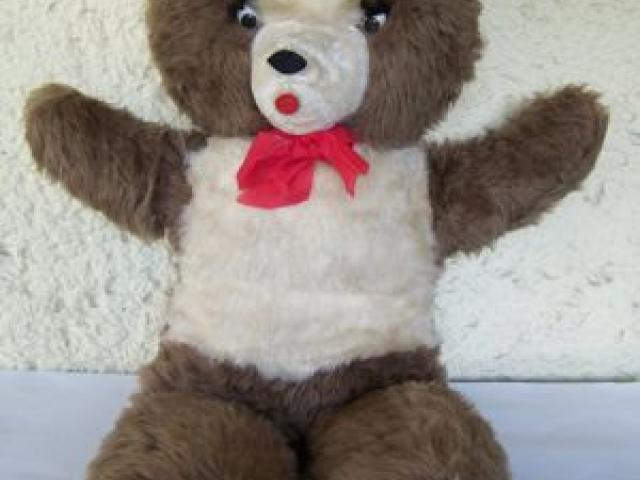 1973 DDR Teddybär Teddy Bär Plüschtier Stofftier Spielzeug Sonneberg Antik Alt - 1